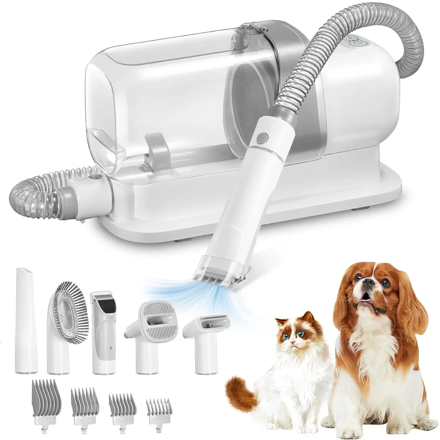 My Everyday Life - Pet Grooming Kit with 2.3L Capacity Larger Pet Hair Dust Cup Dog Brush Vacuum for Pet Hair Vacuum Cleaner