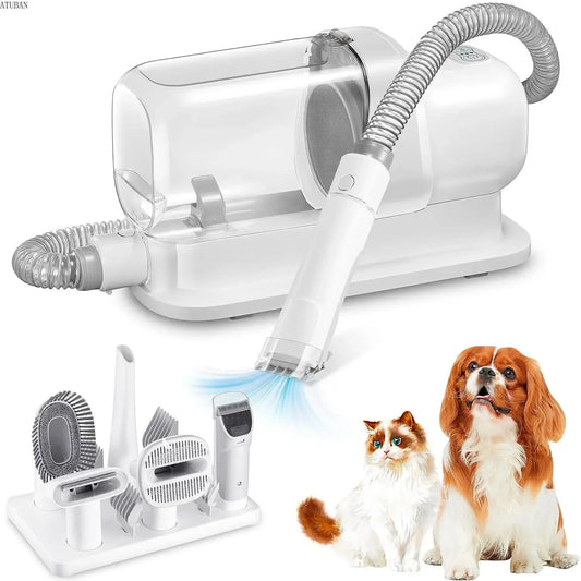 My Everyday Life - Pet Grooming Kit with 2.3L Capacity Larger Pet Hair Dust Cup Dog Brush Vacuum for Pet Hair Vacuum Cleaner